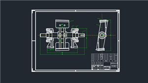 AutoCAD机械切碎器装配图纸