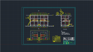 AutoCAD机械青海料仓装配图纸