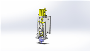 SolidWorks机械设备工件机械手三维模型