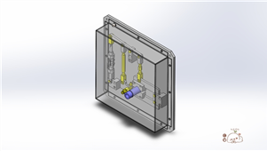 SolidWorks机械设备把手夹紧三维模型