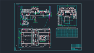 AutoCAD机械铸造桥式起重机装配图纸