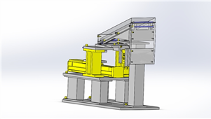 solidworks机械设备圆销避让转移三维模型