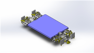 solidworks机械设计层叠托盘三维模型