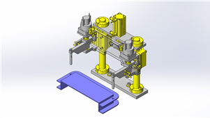 solidworks机械设计箱的定位三维模型