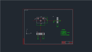 AutoCAD机械钻模板图纸