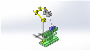 solidworks机械设备方向判断机构三维模型