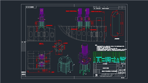 AutoCAD机械舱底总用泵消防总用泵基座图纸