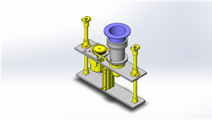 solidworks机械设计旋转上浮机构三维模型