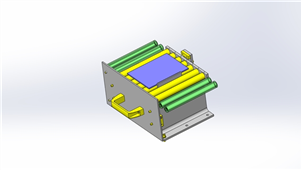 solidworks机械设备传送线抽取机构三维模型