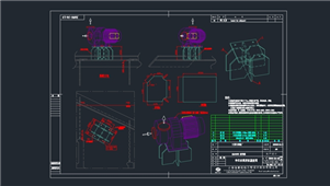 AutoCAD机械冷却水泄放泵图纸