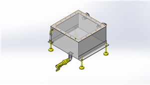 solidworks机械设备液面检测罐三维模型