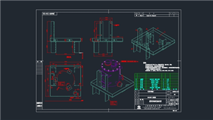 AutoCAD机械艏密封油柜图纸
