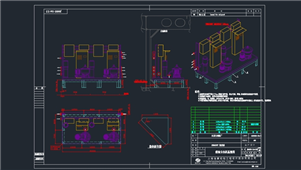 AutoCAD机械燃油分油机图纸
