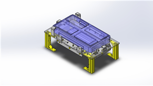 solidworks机械设备箱体定位三维模型