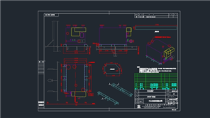 AutoCAD机械污水处理装置图纸