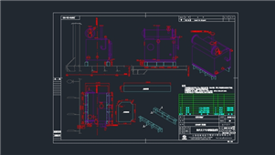 AutoCAD热井大气冷凝器图纸