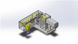 solidworks机械设备单马达驱动三维模型