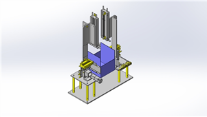 solidworks机械设备压块变更调整三维模型