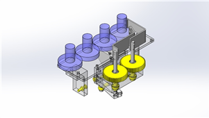 solidworks机械设备开闭臂三维模型