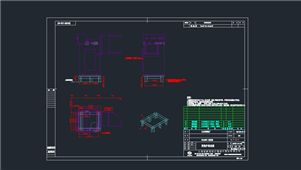 AutoCAD机械焚烧炉装配图纸