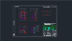AutoCAD机械焚烧炉油渣柜图纸