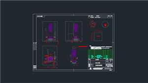 AutoCAD机械应急消防泵装配图纸
