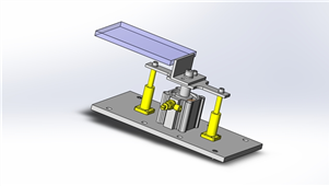 solidworks机械设备锁定止动三维模型