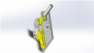 Solidworks机械设备位置确认销三维模型