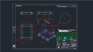 AutoCAD机械艏侧推液压单元图纸