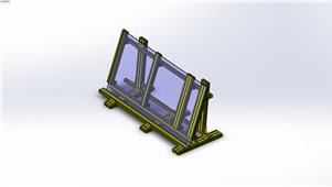 solidworks机械设备材料放置台三维模型