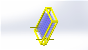 solidworks机械设备工件分段机构三维模型