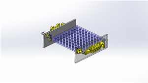 solidworks机械设备链条式托盘三维模型