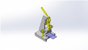 solidworks机械设备手动压力机三维模型