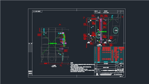 AutoCAD机械低硫燃油日用舱面图纸