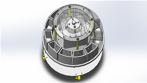 solidworks机械设备轻量储料器转台三维模型