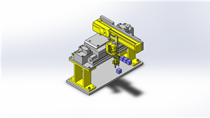 solidworks机械设备工件转移三维模型