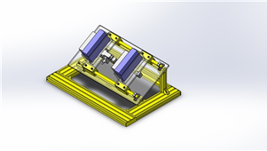 solidworks机械设备工件固定夹具三维模型