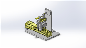 solidworks机械设备微加压磨损夹具三维模型