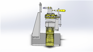 solidworks机械设备皮带夹紧传送三维模型