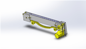 solidworks机械设计塑料链条输送机三维模型