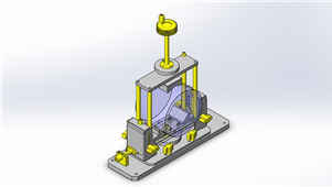 solidworks机械设备2轴调节三维模型