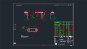 AutoCAD机械撇油器制作安装图纸