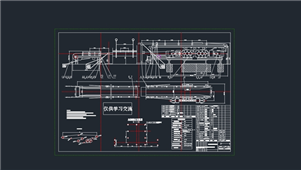 AutoCAD机械皮带运输机装配图纸