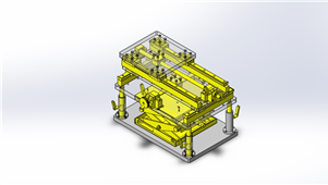 solidworks机械设备手动3轴组件三维模型