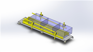 solidworks机械设计简易传送用导轨三维模型