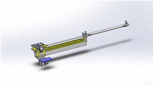 solidworks机械设备顶出组件三维模型