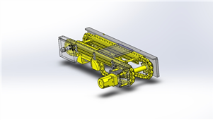 solidworks机械设备倍速链条输送机三维模型