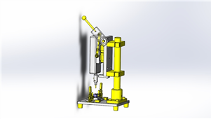 Solidworks机械设备剥离强度测定夹具三维模型