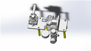 Solidworks机械设备内径测定夹具三维模型