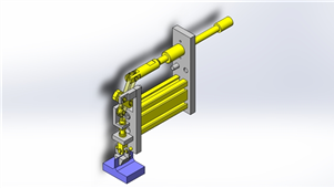 Solidworks机械设备机械卡盘三维模型